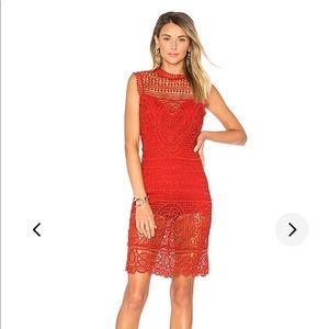 Lovers + Friends Lace Blush Dress